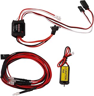 RiToEasysports RC Brushed Motor ESC Set, 050 66T Brushed Motor 30A Brushed ESC for 118 124 132 Scale RC Car Conversion
