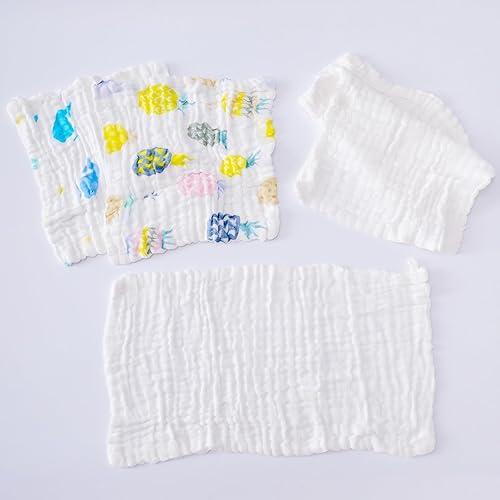 BEECO GIF2U Paquete de 6 paños de muselina para bebés, paños suaves para recién nacidos, toallas de baño absorbentes, toallitas de algodón puro para