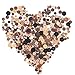 Swpeet 650 Pieces Assorted Sizes Resin Buttons 2 and 4 Holes Round Craft Buttons for Sewing DIY Crafts Children's Manual Button Painting (Coconut Shell Color)