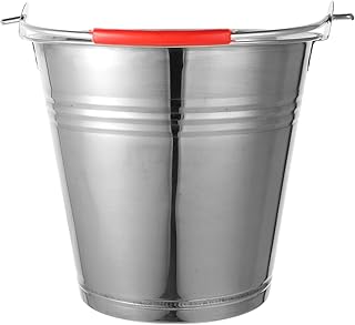 TIDTALEO pit burn cage fire bucket ash can worship bucket coal storage holder fire pits bucket indoor decor galvanized decor Ash Carrier coal bucket for fireplace sand bucket wooden beach