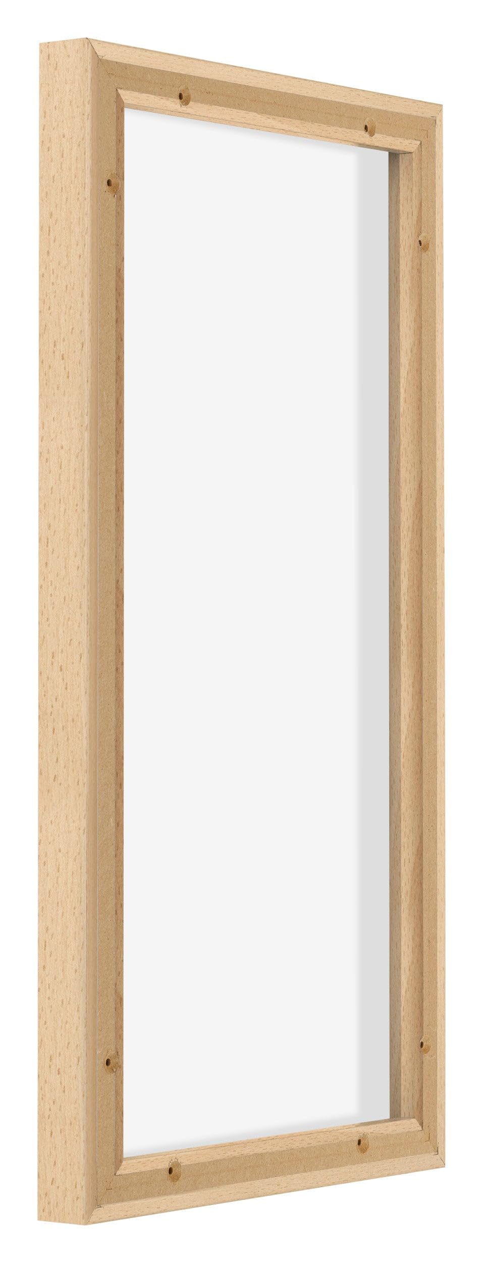 yd. Your Decoration - Marco flotante para lienzo 30x60 - Haya - Para lienzos con bastidor - MDF - Lyon