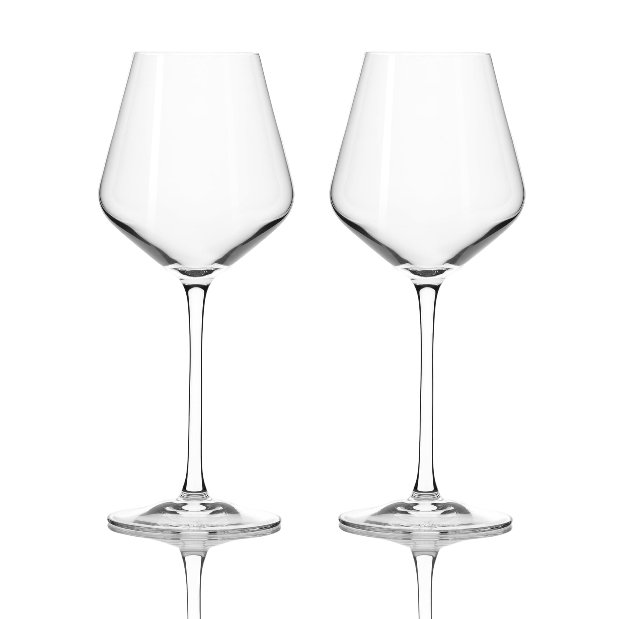 Cristal D'arques Ultime Red Wine Glasses Set of 2 - Crystalline Red Wine Glassware 470ml, Lightweight French Design, Signature Chime, Dishwasher Safe