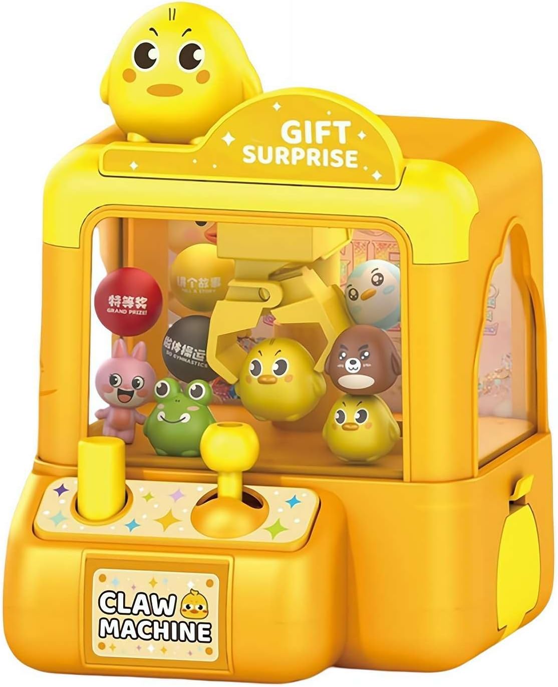 Mini Claw Machine for Kids - Vending Machines Toys, Electronic Arcade Game, Animal Theme Arcades Game Party Toy, Christmas & New Year Gifts for Boys Girls Age 3+, Party Home Arcade Toy (Duck)