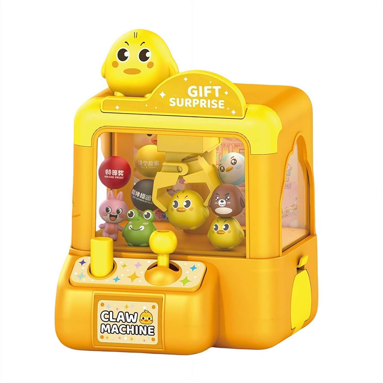 Mini Claw Machine for Kids - Vending Machines Toys, Electronic Arcade Game, Animal Theme Arcades Game Party Toy, Christmas & New Year Gifts for Boys Girls Age 3+, Party Home Arcade Toy (Duck)