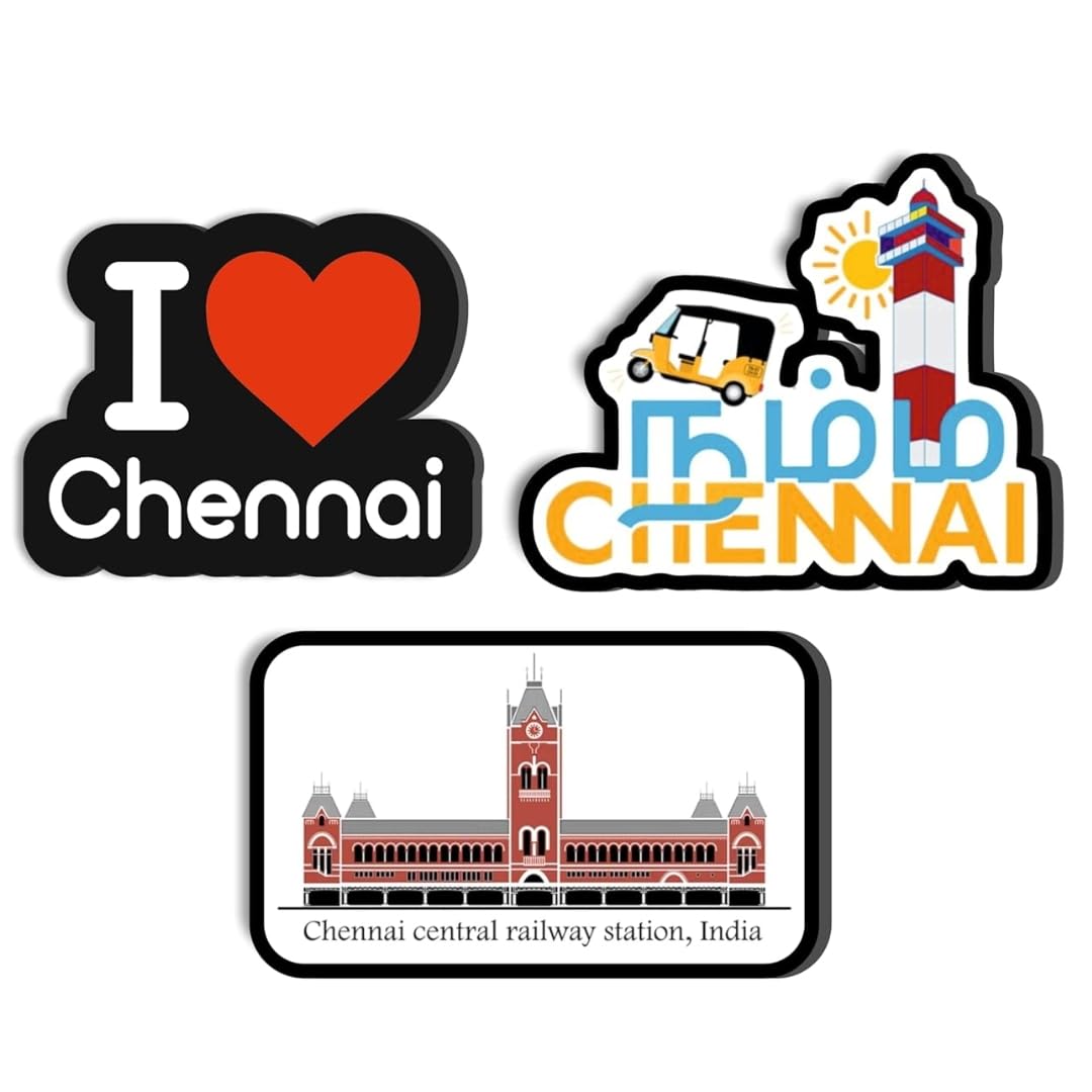 India Fridge Magnets - Set of 3 | Travel Decor -15 India Fridge Magnets - Set of 3 | Travel Decor -15