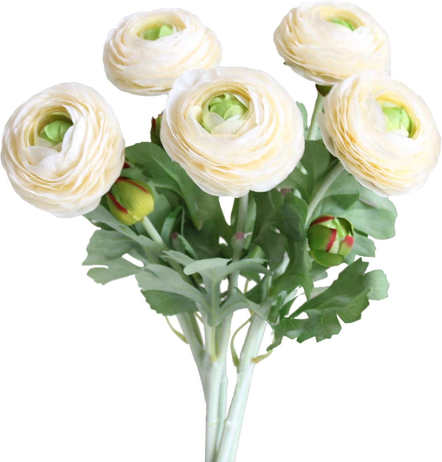 Xilyya Artificial Ranunculus Flowers Silk Peony Flower Stem