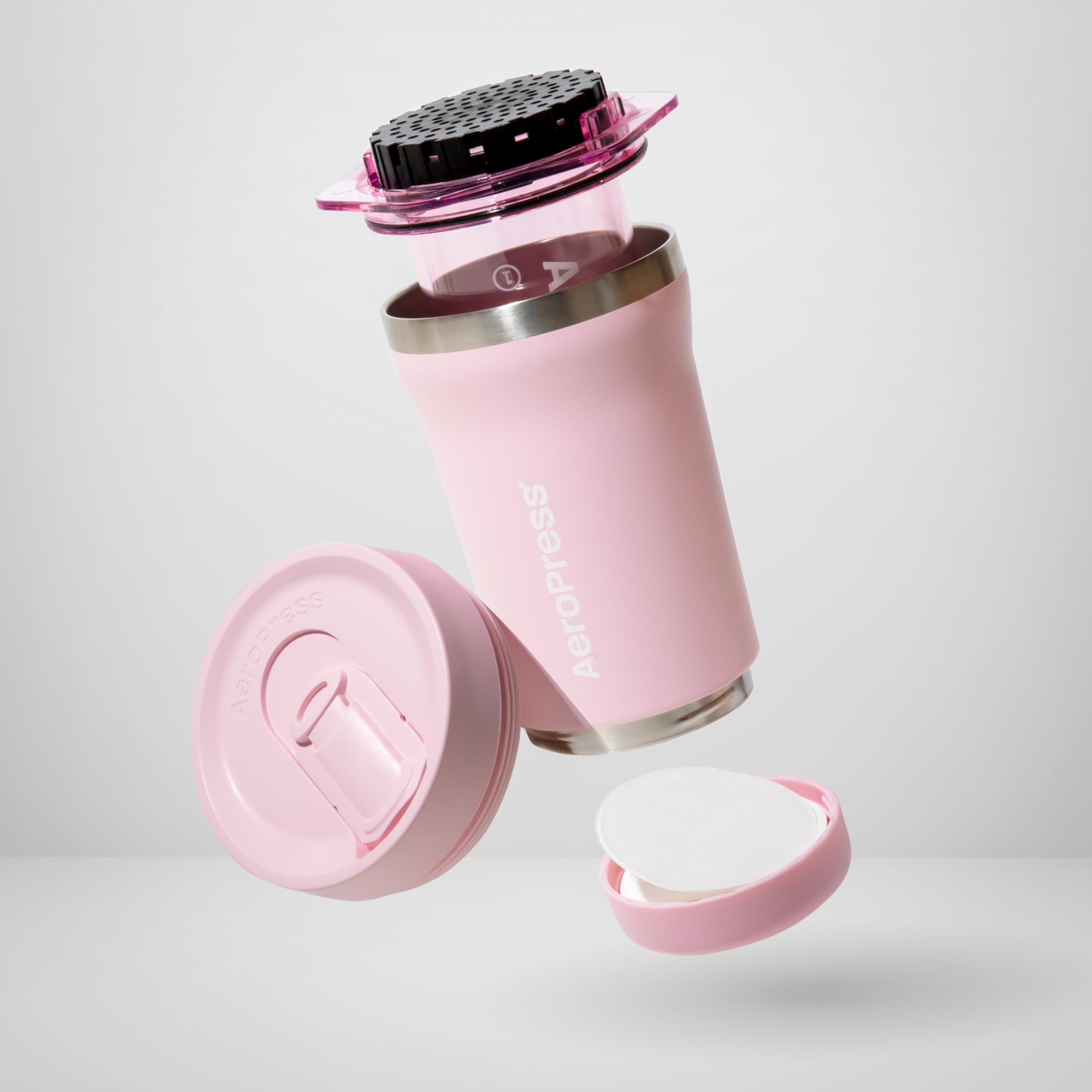 ピンク PLUS GO エアロプレス (新品・未開封) エアロプレス 本体 (AeroPress) エアロプレス Amazon｜【国内正規品】 コーヒーメーカー・エスプレッソマシン