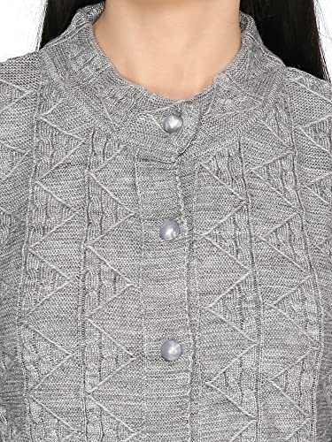 Image of HAUTEMODA Women Wollen Self Design Long Coat /Sweater for Winters