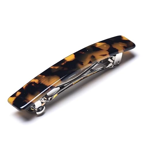 Vista 48 de Fsmiling Pasadores de pelo para mujer, pasador de pelo francés, pinzas pequeñas de acetato para el cabello, pasador antideslizante, accesorios