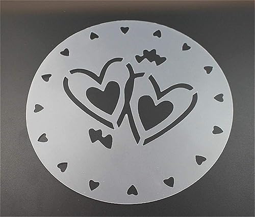 Miniatura 3 de Plantillas de plástico 4 en 1 para tartas, plantillas de aerosol de flores, moldes para pasteles de cumpleaños, decoración de herramientas de