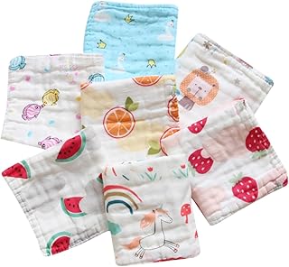 TOYANDONA 6 Peças 6 Trapos De Bebê Toalha De Bebê Toalhas De Bebê Toalha De Banho De Musselina Panos De Arroto De Bebê Babadores De Algodão Toalha De Saliva Pano De Prato Infantil Almofadas