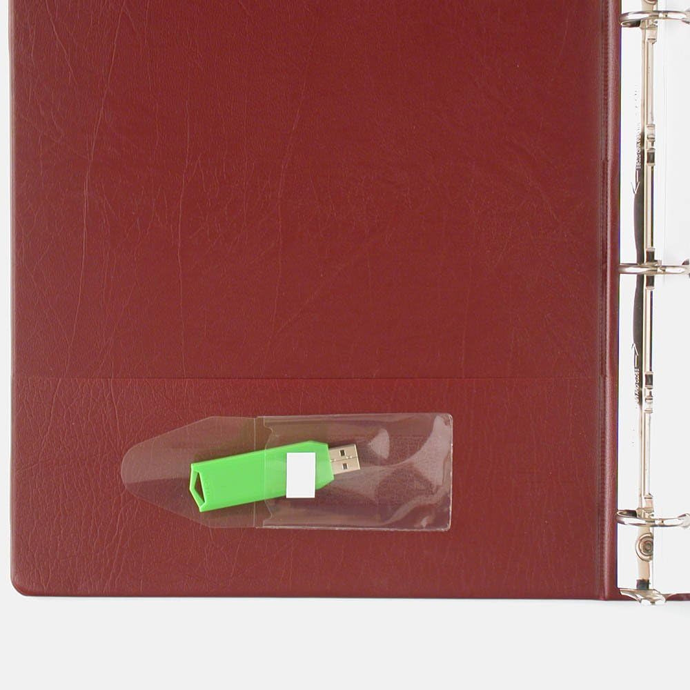 StoreSMART® - USB Flash Drive Holders- Peel & Stick Strip & Resealable Flap - 50-Pack - TL10252-50