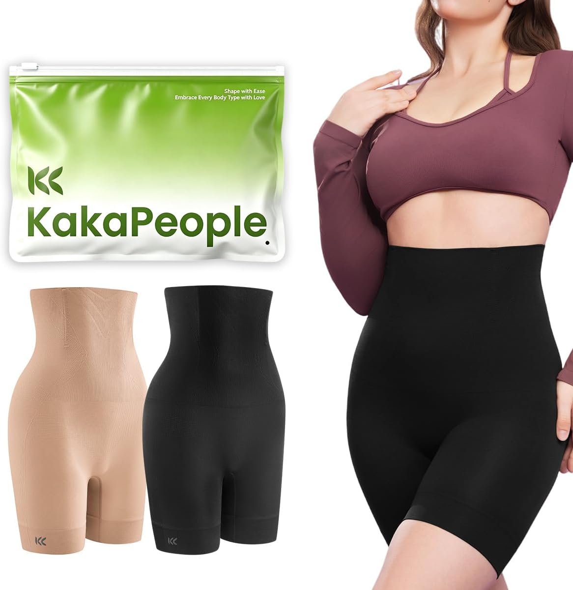 ZeroG Faja Shapewear Women's Tummy Control Buttocks Lifting | High Waisted Seamless Body Shaper Under Dress Thigh Slimmer Underwear for All Day Comfort