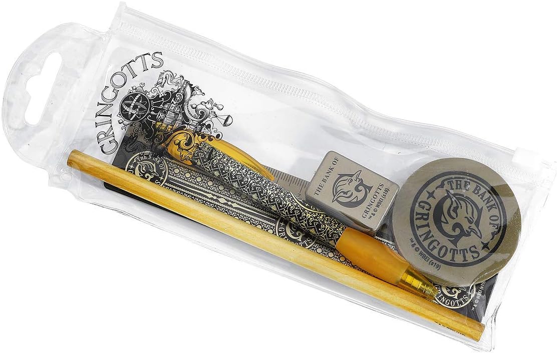 HARRY POTTER 5-Piece Stationery Set Gringotts Bank - Official Merchandise