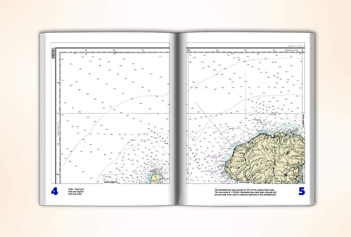 Paradise Cay Publications NOAA BookletChart 19380: O'ahu to Ni'ihau