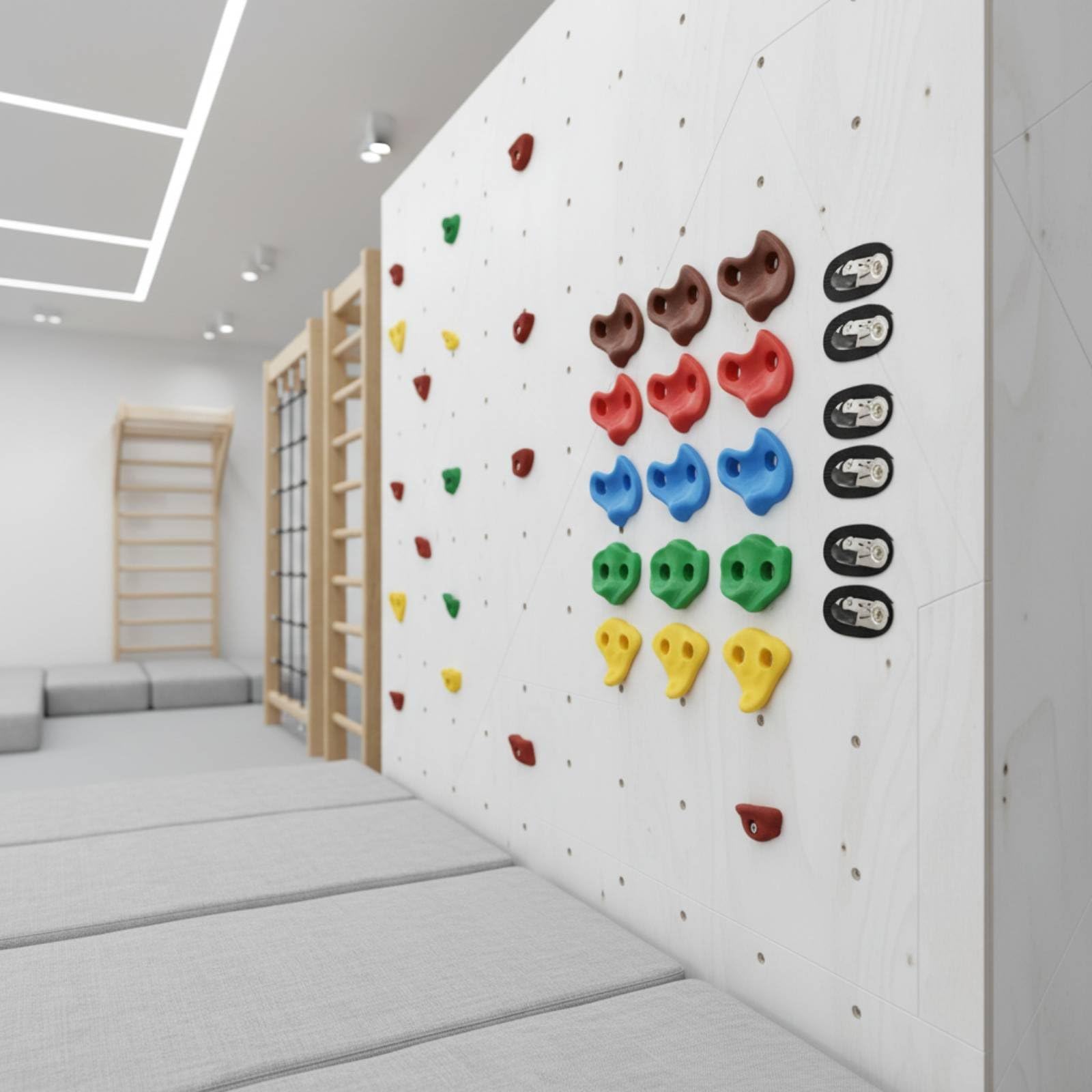 kowaku 15 Pezzi Prese da Arrampicata Resistenti Prese Muro Arrampicata Alta Portata Attrezzatura Sportiva per Bambini