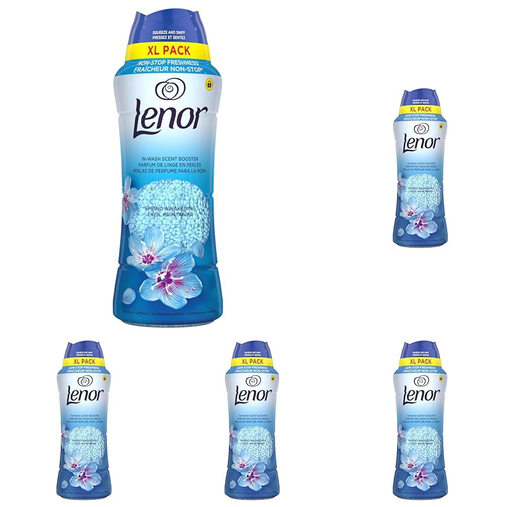 Profumo per bucato in lavaggio, 495 g, risveglio primaverile, freschezza duratura fino a 12 settimane di conservazione, perline profumate (Confezione da 5)