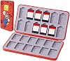 PERFECTSIGHT Cute Game Card Case for Nintendo Switch/Switch Lite/OLED, 24 Game Holder Cartridge Case for Game Cards and 24 SD Cards, Kawaii Portable Compact Storage Box