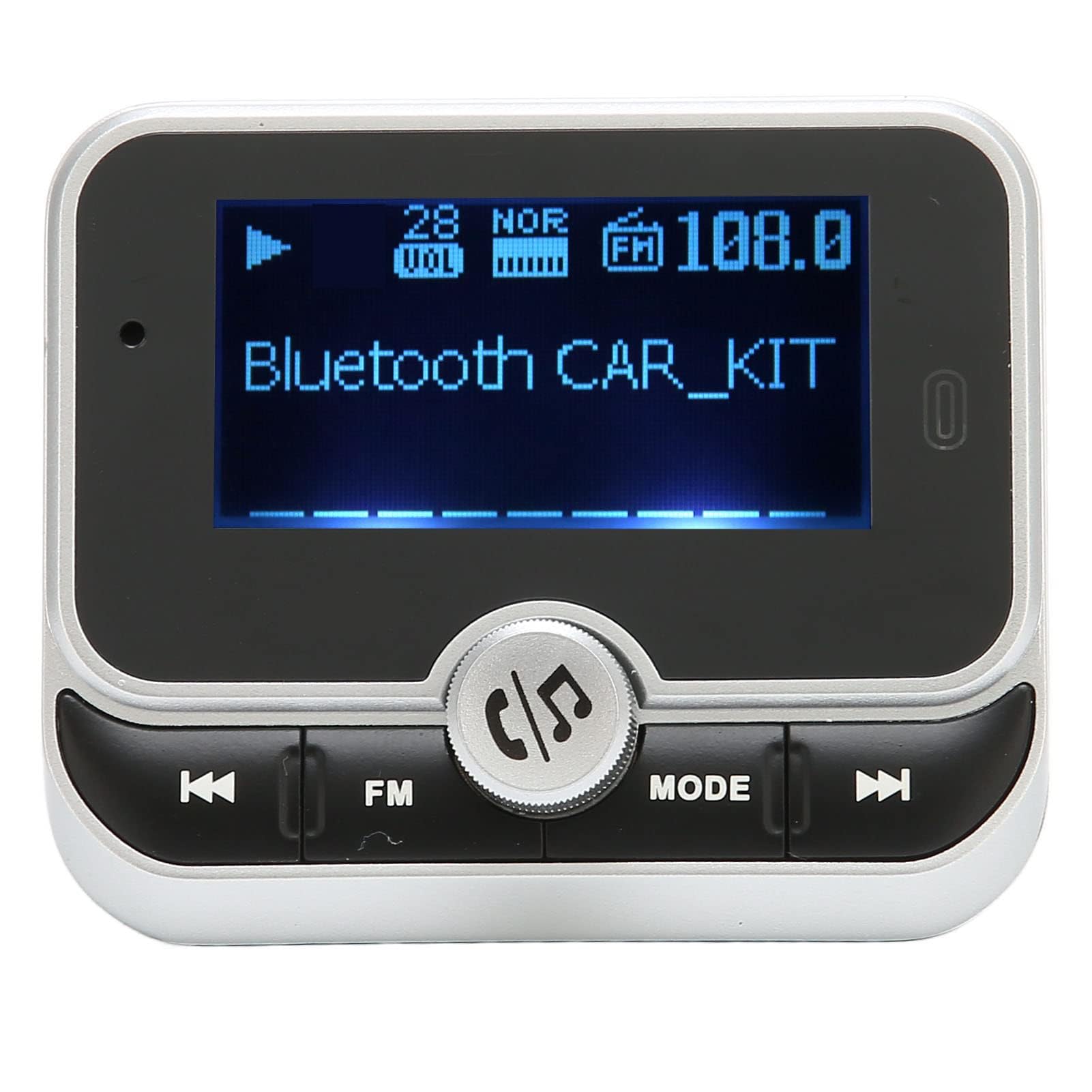 Trasmettitore FM Bluetooth per Auto, Adattatore Bluetooth Wireless Kit Trasmettitore Musicale per Auto con Caricatore per Auto 2 USB Vivavoce, Modalità di Riproduzione Multiple per Tutti i Lettori Aud