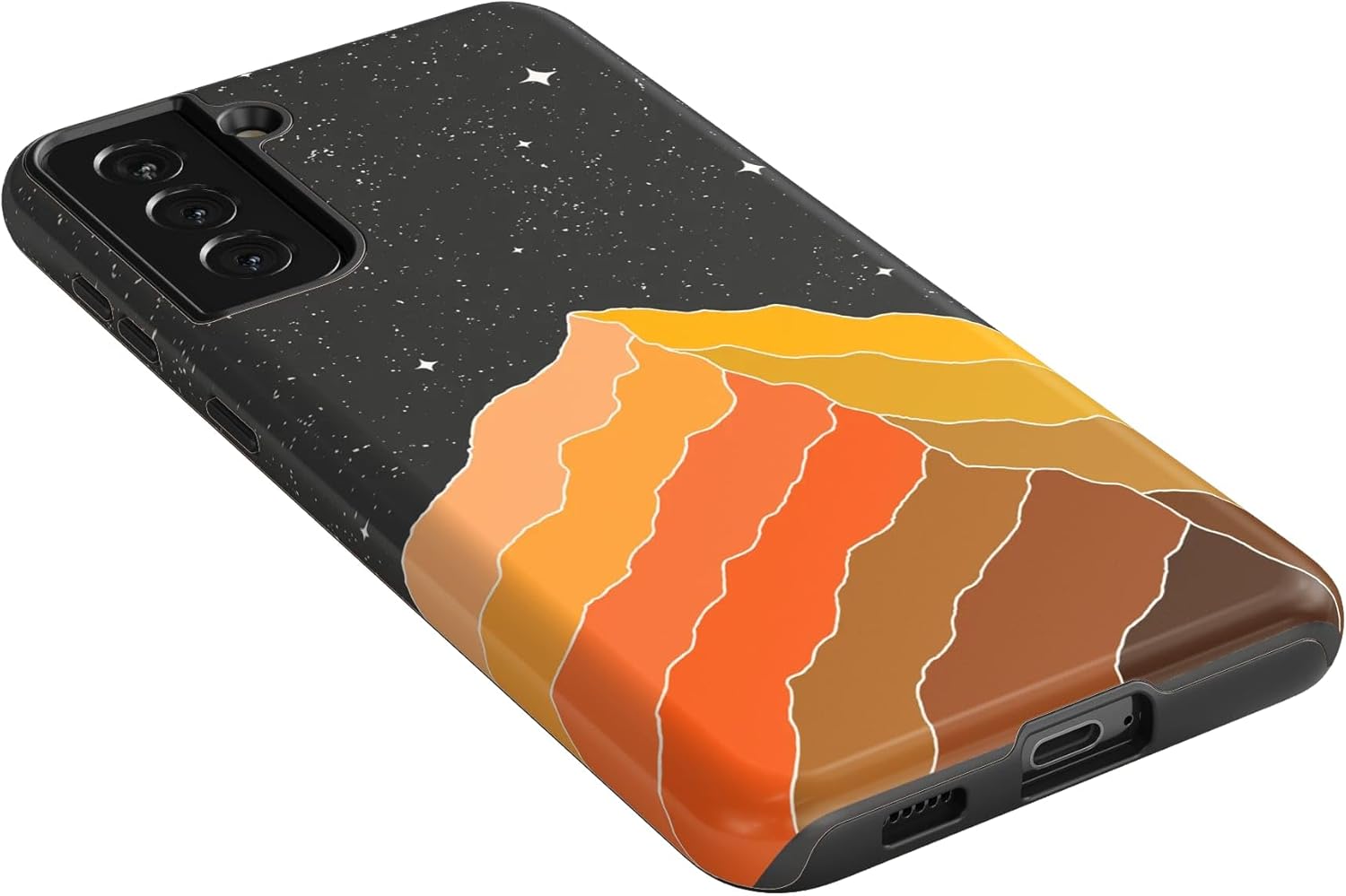 Casely Galaxy S21 Plus Case | Night Skies | Mountain Starlight | Essential Slim Dual-Layer Protective Design