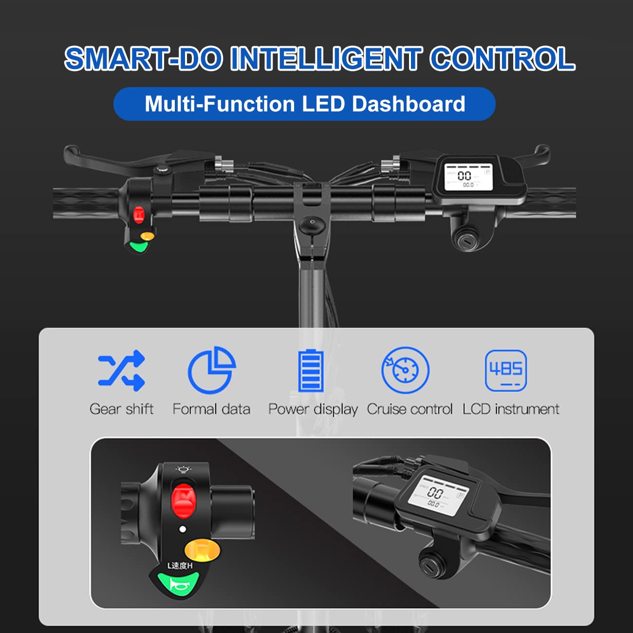Buy Foldable Scooter Electric for Adult, Dual 1000W Hub Motors Electric