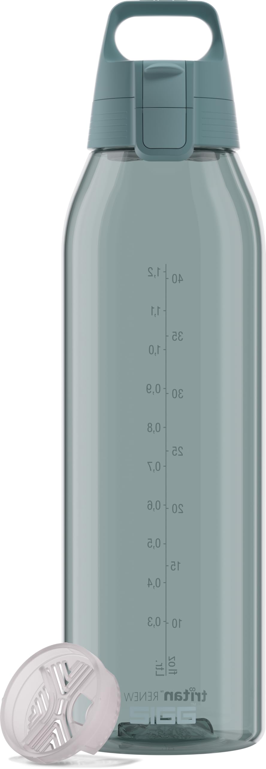 Sigg - Tritan Water Bottle - Total Color ONEMorning Blue - Suitable For Carbonated Beverages - Dishwasher Safe - Leakproof - Featherweight BPA Free - 1.5L