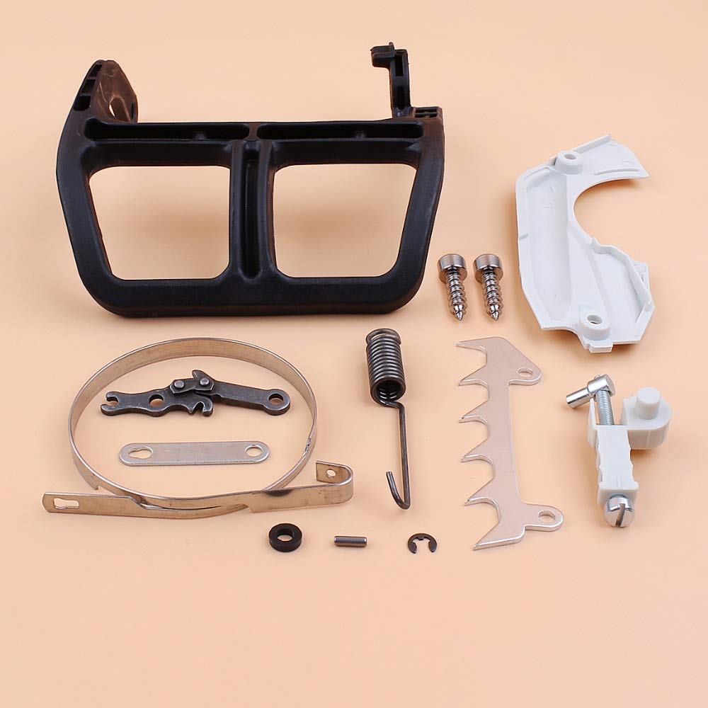 Kit de reparación del ajustador del tensor de la guía de la manija de la cubierta del freno compatible con las piezas de repuesto de la motosierra STIHL 017018 MS170 MS180