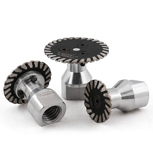 Miniatura 10 de YDROWN Hoja de sierra de diamante con grabado de 1.575 in con brida RemovabIe 58-11 Disco de corte para tallar piedra arenisca de granito de