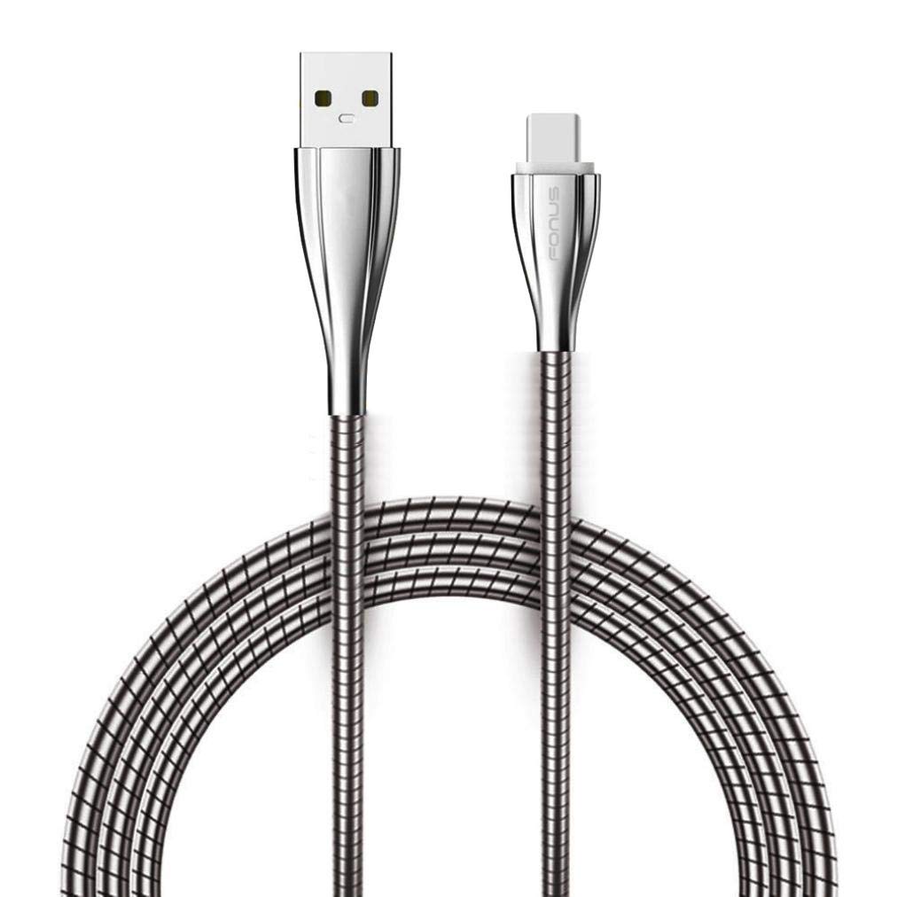 Amazon.com: Metal Braided Type-C USB Cable Charging Power