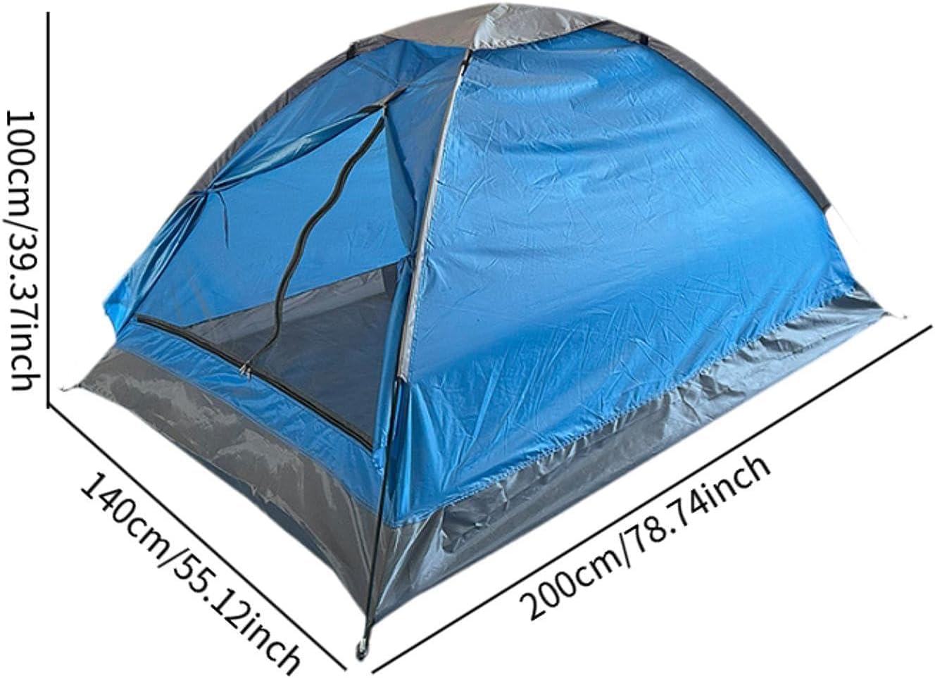 jojomis Tenda da campeggio per 2 persone, leggera e pieghevole, antivento, per zaino in spalla, facile da installare, per viaggi, escursioni, picnic, cortile e uso familiare
