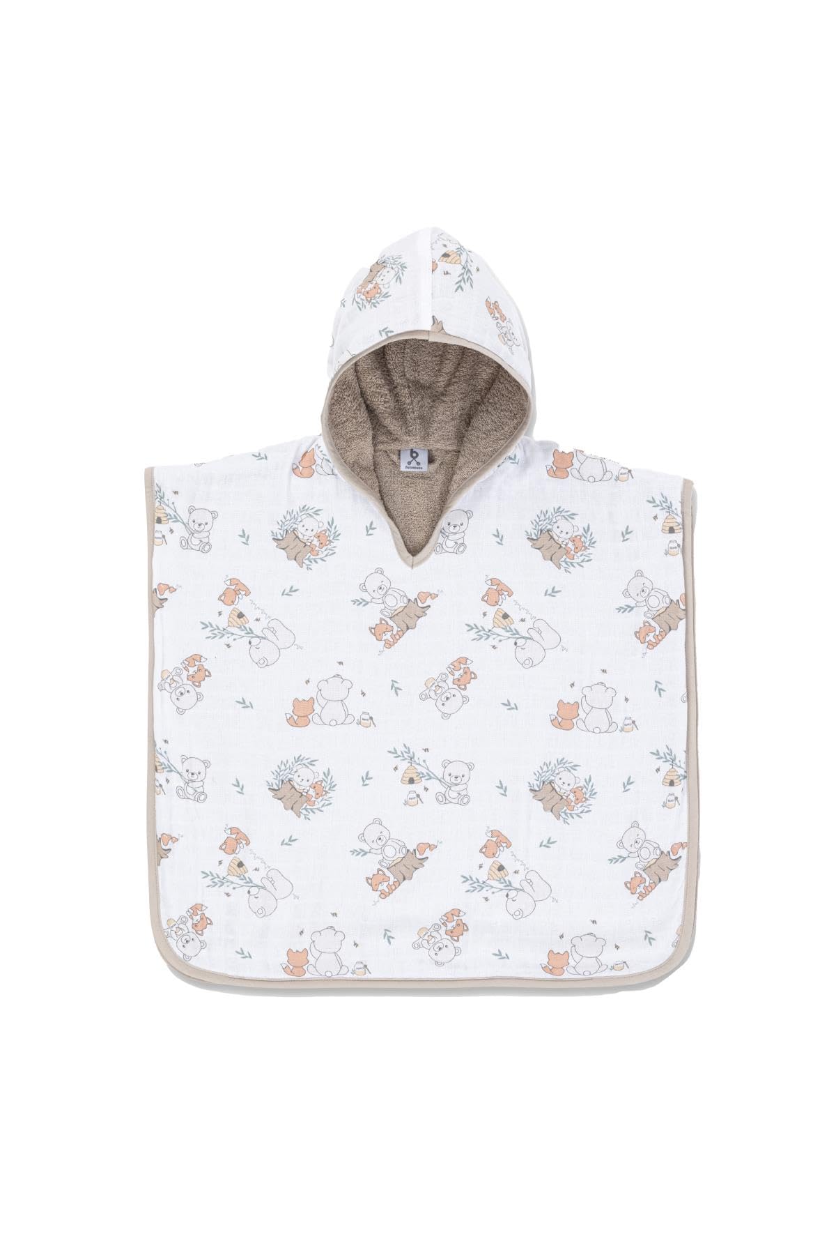 Gezenbebe Hero Desenli Müslin & Havlu Bebek Çocuk Pançosu Teddy