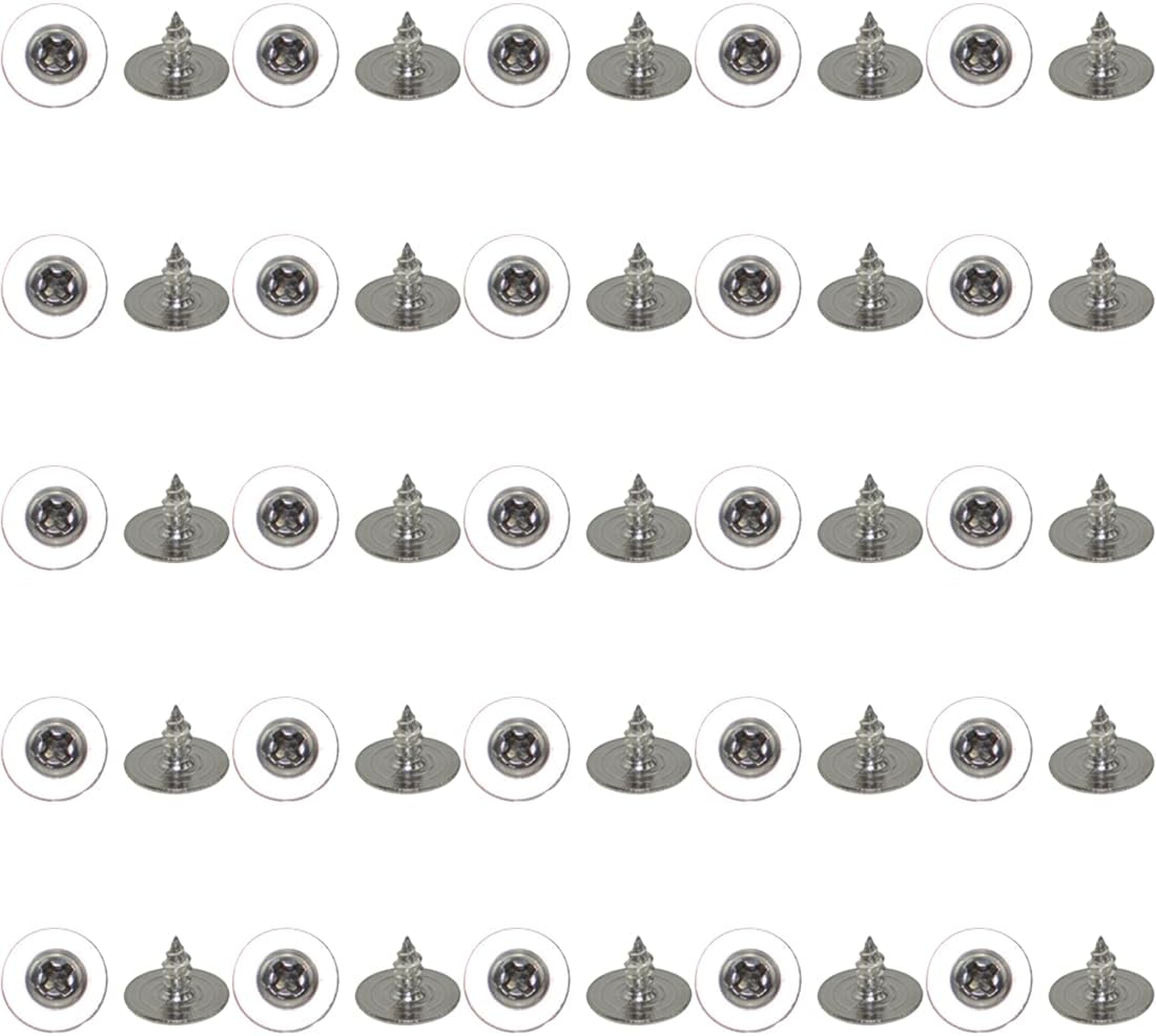 XunLiu 100pcs 304 Stainless Steel PWA Round Head with Pad Self Tapping Screws M3 8mm