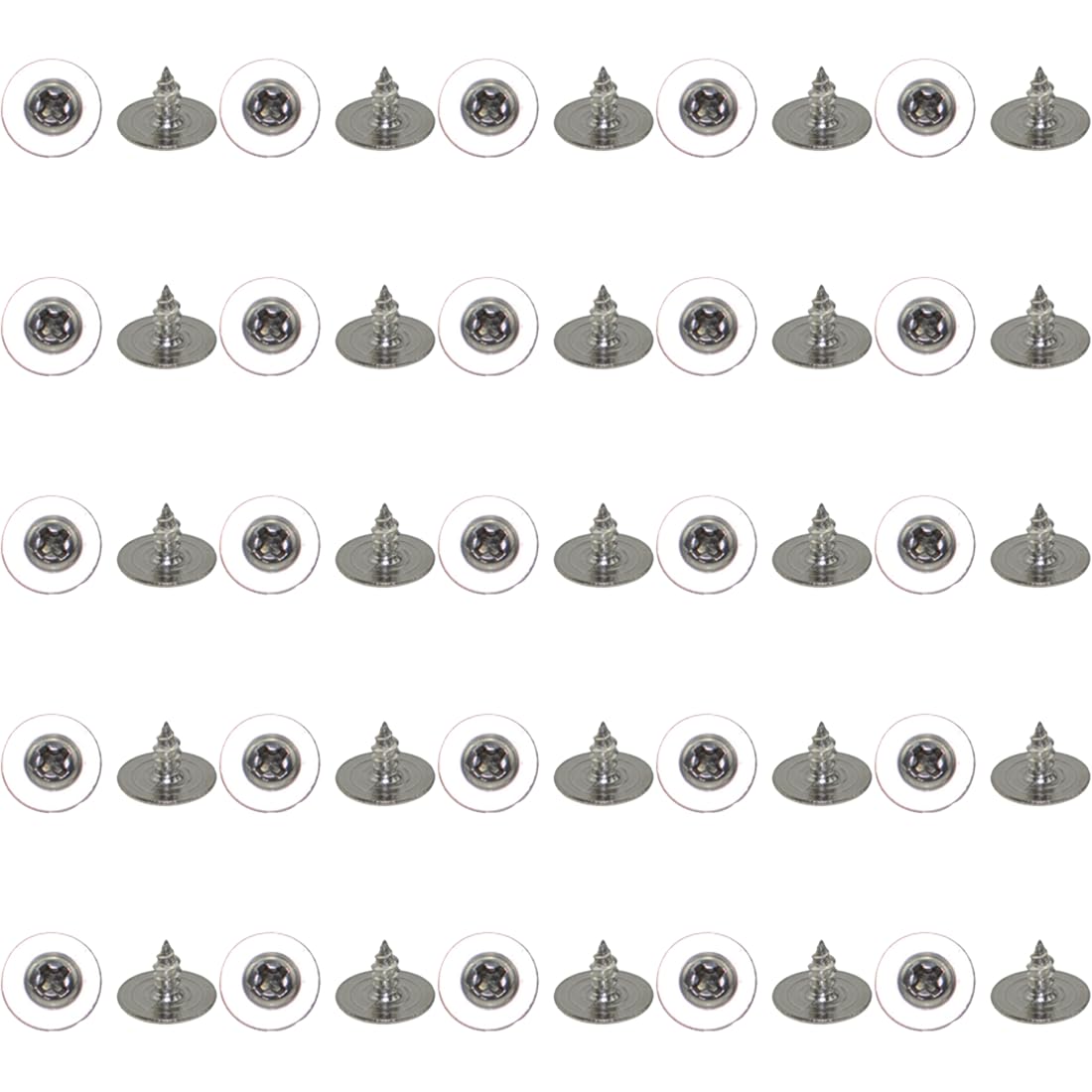 XunLiu 100pcs 304 Stainless Steel PWA Round Head with Pad Self Tapping Screws M3 8mm