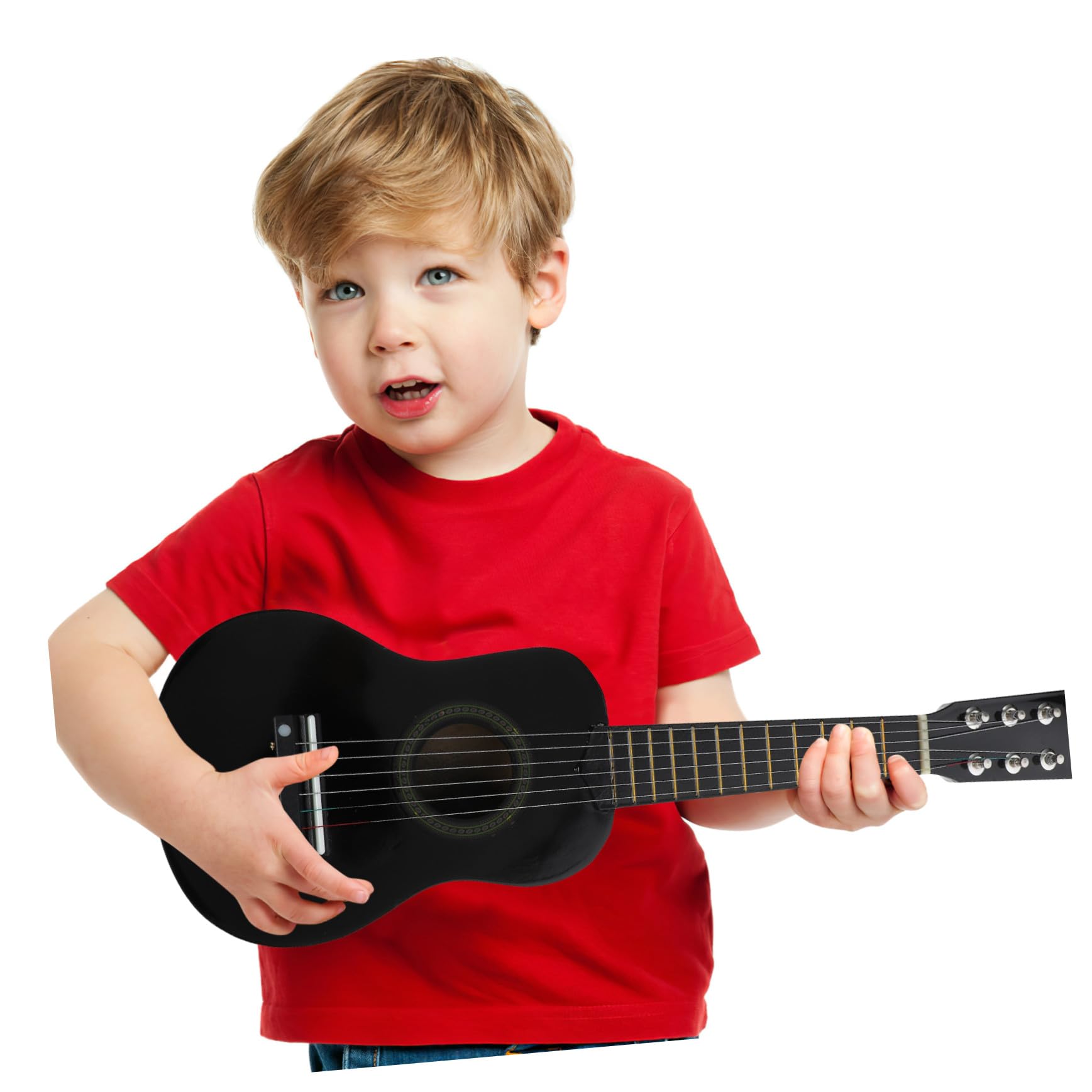 Mikinona Guitarra de Juguete para Juguete Musical de Madera Guitarra Acústica para Principiantes para Educación Temprana para Pequeños
