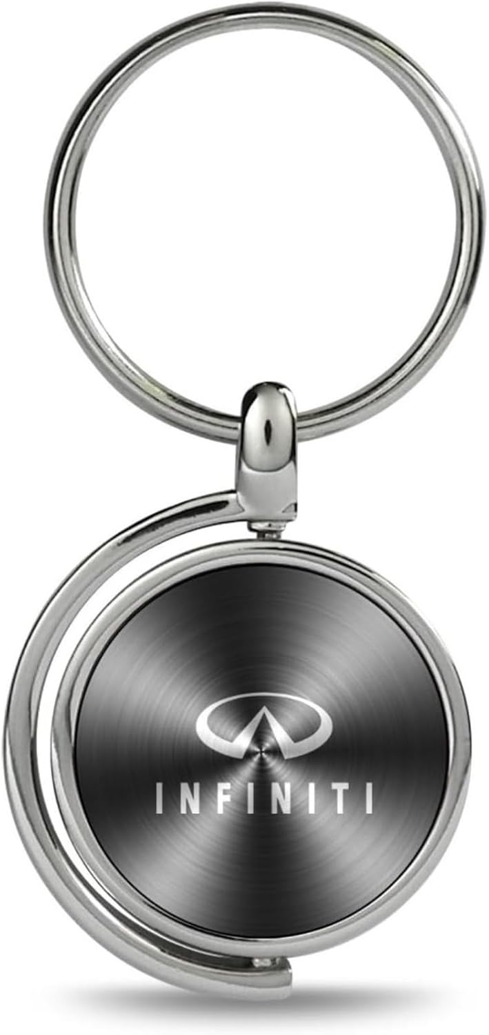 AU-TOMOTIVE GOLD, Inc. Officially Licensed Black Spinner Key Fob for Infiniti