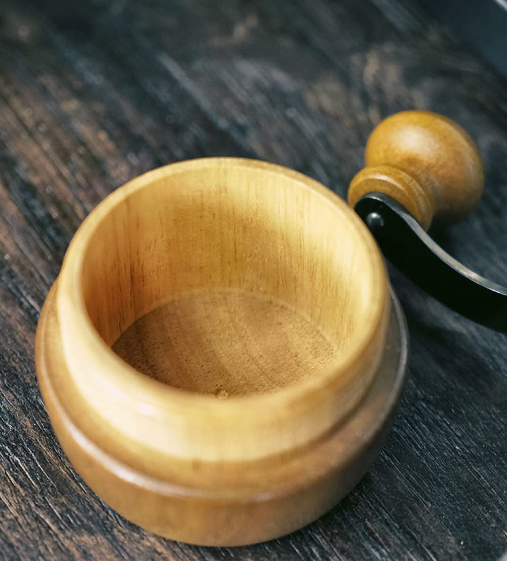 Ręczny młynek do kawy – żeliwny rdzeń szlifierski, przenośny, konstrukcja z korbą ręczną do użytku domowego i zewnętrznego, łatwy do czyszczenia