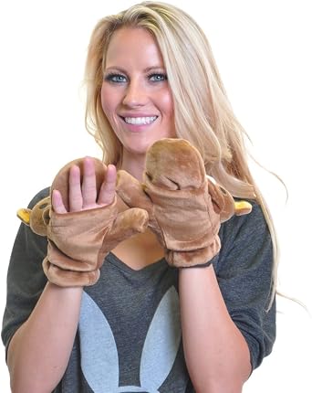 Angelina Convertible Plush Mittens #3177