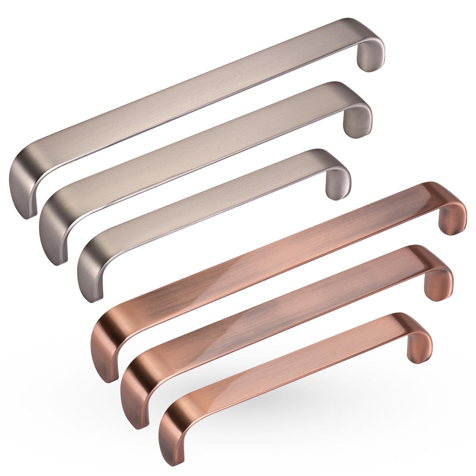 SOTECH Maniglia per mobili DALE BA 160 mm maniglia curva effetto rame Maniglia per cucina Maniglia per armadio Maniglia per cassetto