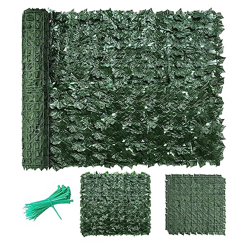 Künstliche Efeu Sichtschutzwand UV-Beständig Dekorative Hecke für Balkon...