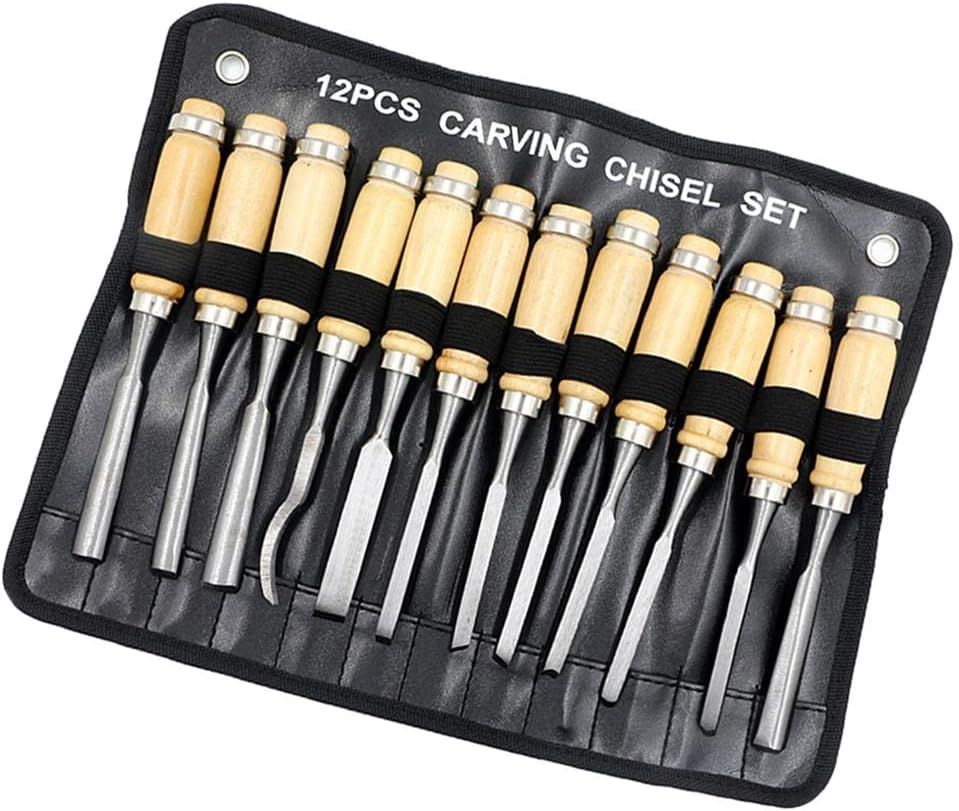 12 Sets Steel Wood Carving Tools Handicrafts Tools Diy