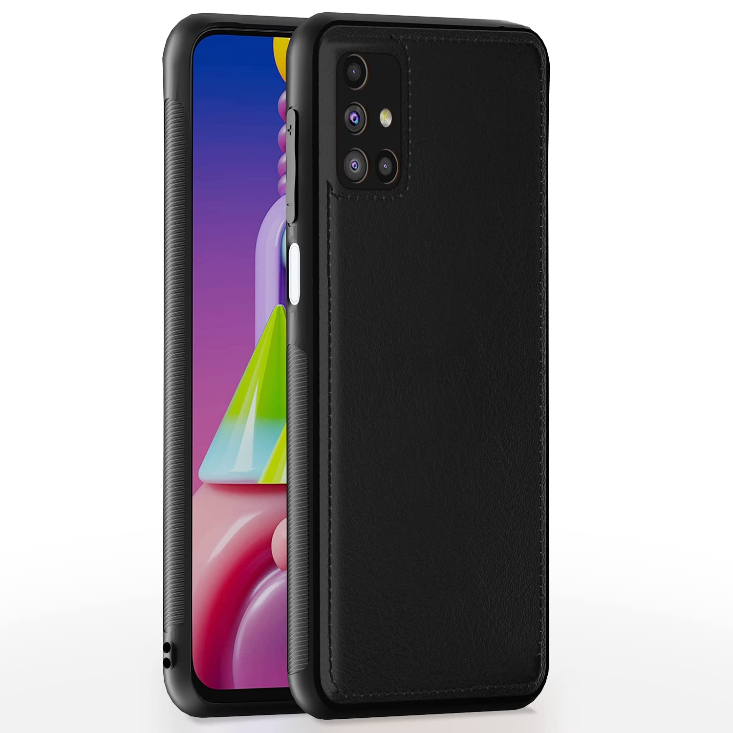 Pikkme Samsung Galaxy M51 Back Cover | Flexible Pu Leather | Full Camera Protection | Raised Edges | Super Soft-Touch | Bumper Case for Samsung Galaxy M51 (Black) (B0BR5FZ1YV) Amazon Price History, Amazon Price Tracker
