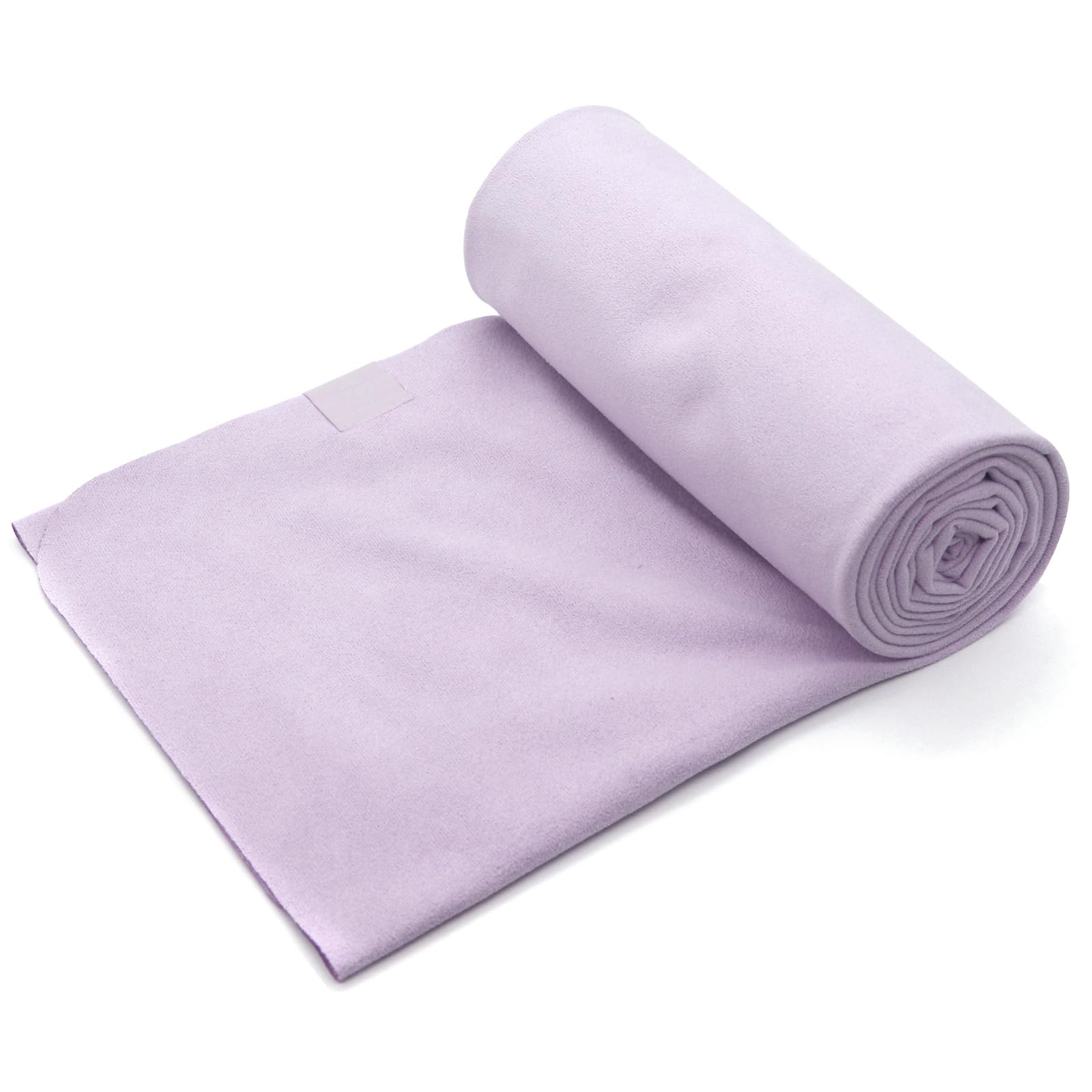 Eunzel Toalla de yoga caliente, súper absorbente, toalla de microfibra de gamuza suave, antideslizante, para Bikram Pilates y esterillas de yoga, 72 x 26.5 pulgadas, morado taro