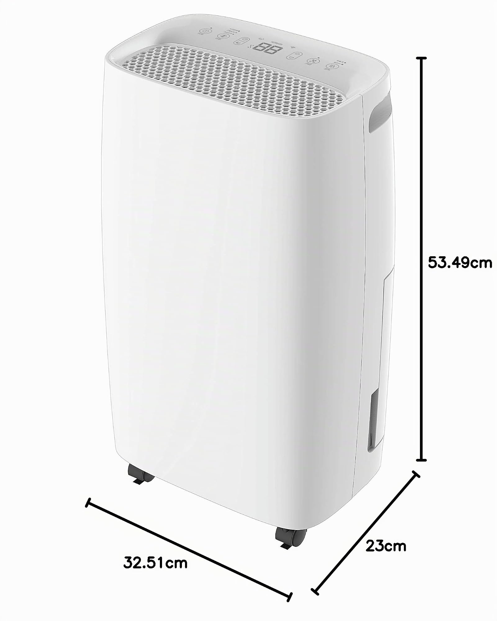 Toyotomi |TD-C1412 Deshumidificador antimoho, excelencia japonesa, 12 litros por 24 horas, filtro de carbón activado y ruedas