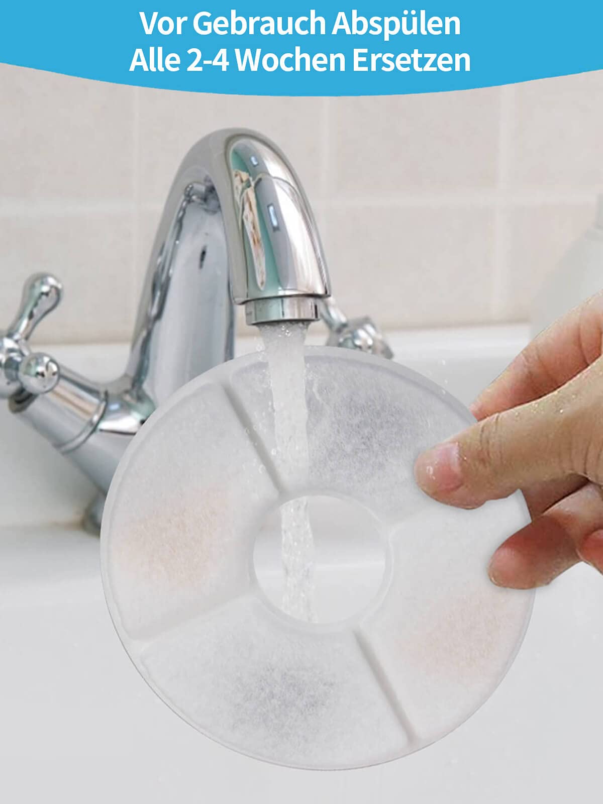 Filtri Di Ricambio Per Fontanella Gatti BONBELONG - Con Carbone Attivo E Resina, Compatibili Con Fontane 1.6L-2.4L, 8 Pezzi - Foto 8