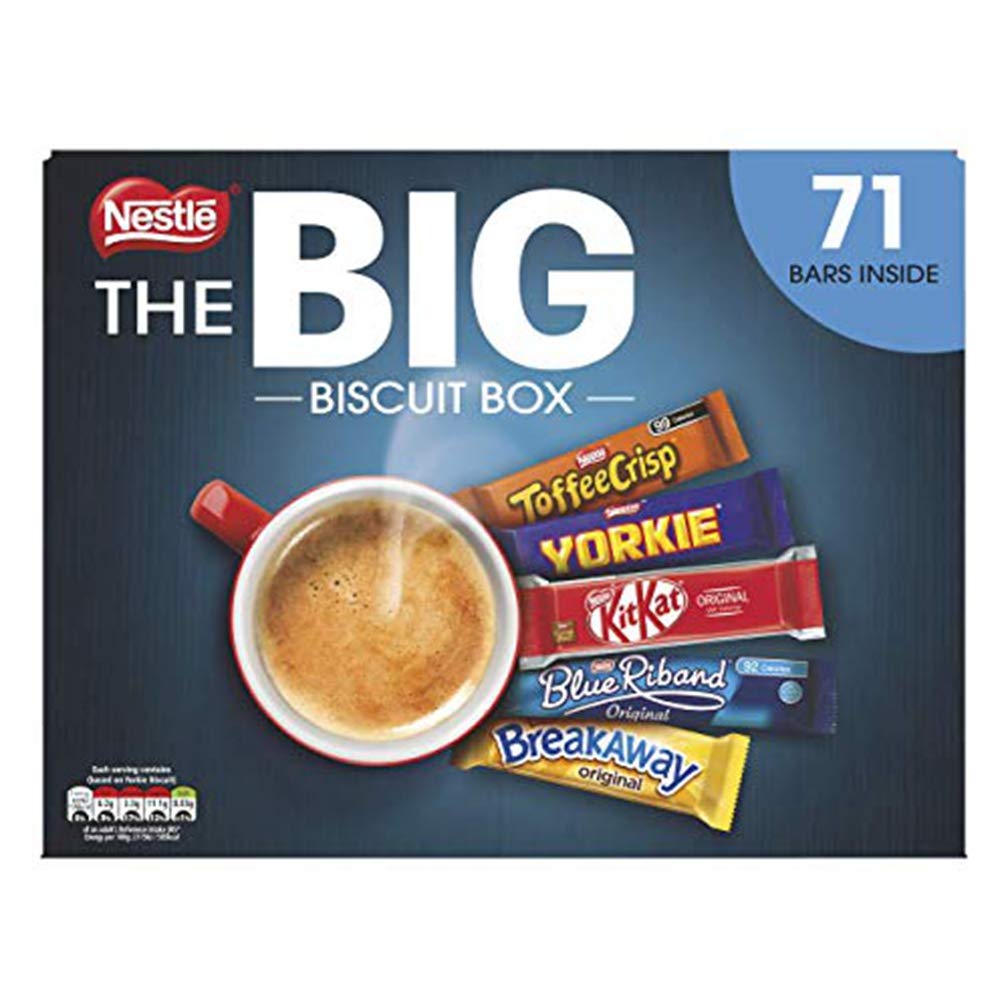 Nestle The Big Biscuit Box, 71 x Chocolate Bars Kit Kat, Yorkie