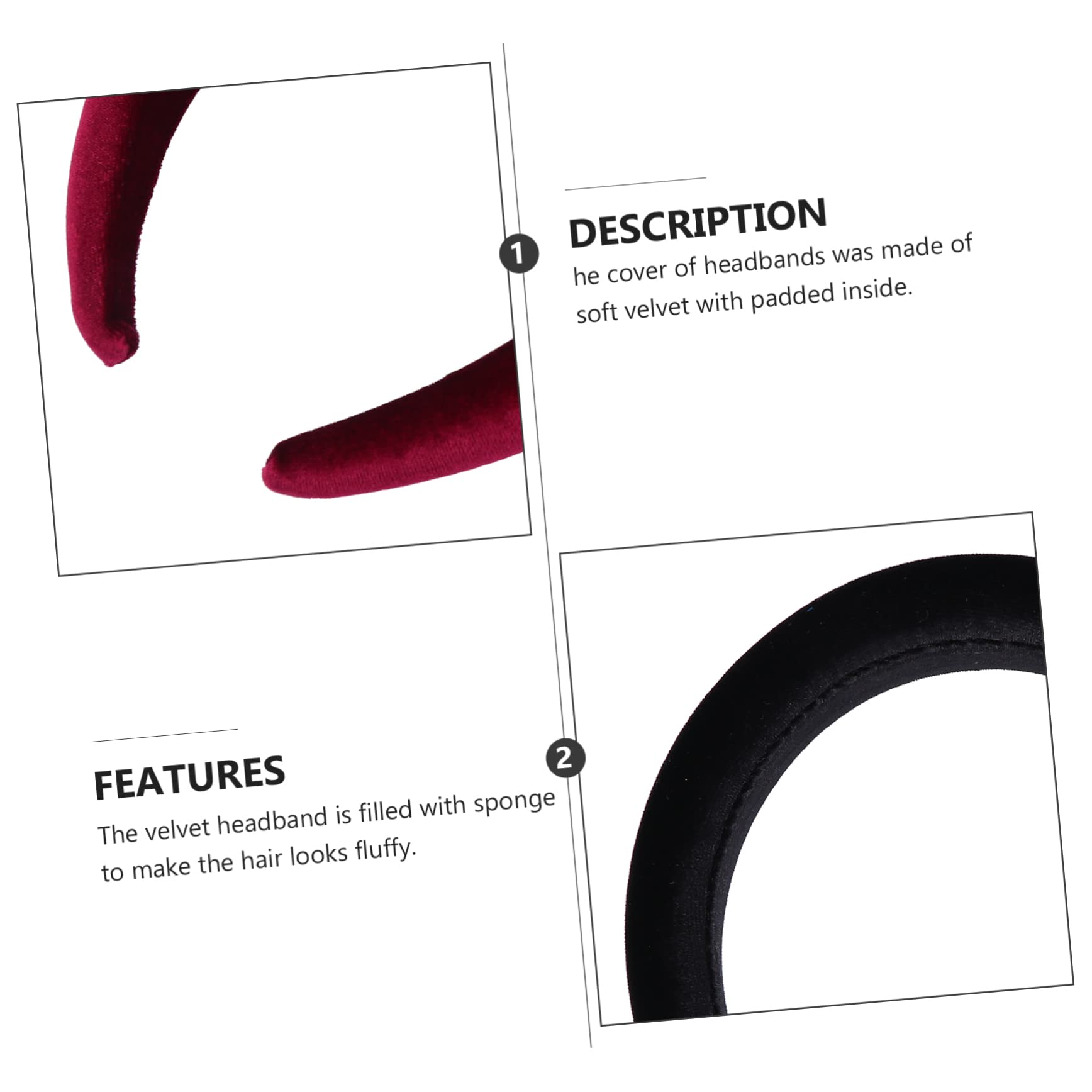 minkissy 12pièces Bandeaux Épais Pour Femmes Accessoires De Cheveux Hiver Confortable Et Élégante