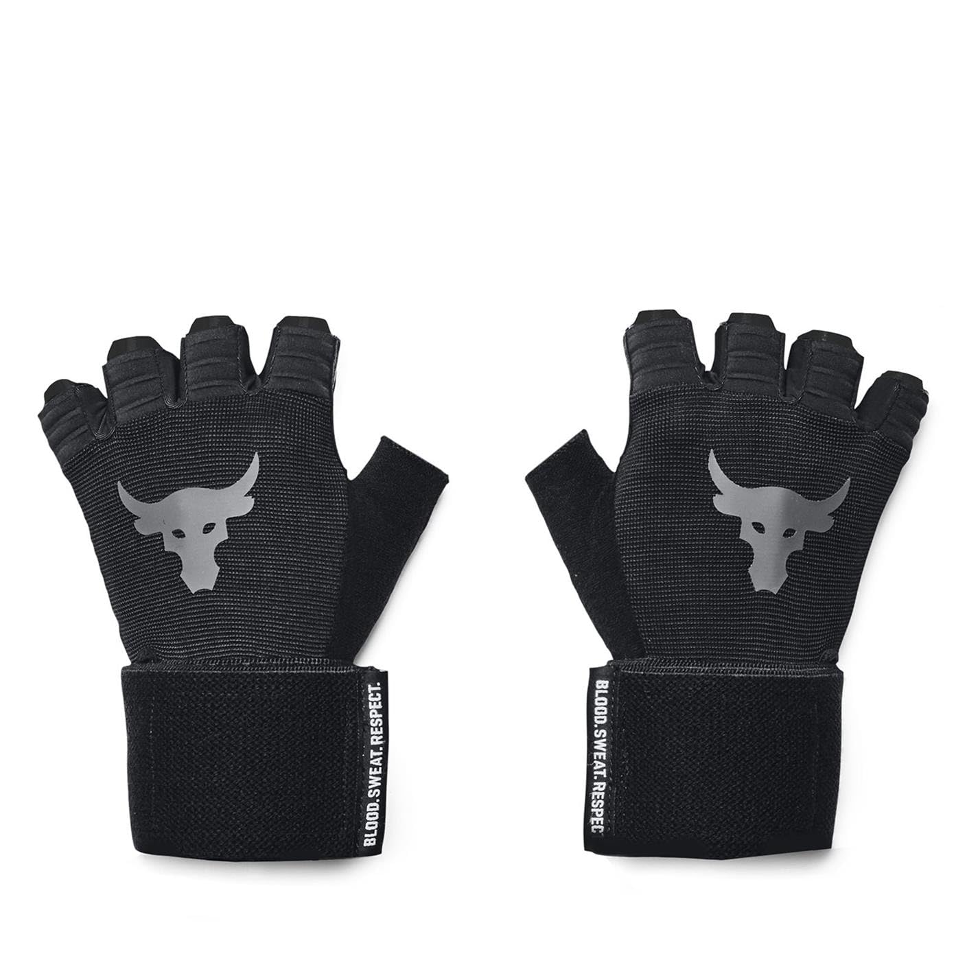 Under Armour 1353074 Men's UA Project Rock Training Gloves, Black, Black Summit White, XL