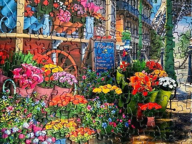 Majestic by Springbok Rompecabezas de 1000 piezas Paris Street Life - Hecho en USA - Caja compacta miniatura 6