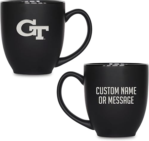 Miniatura 323 de Rico Industries NCAA Primary - Taza personalizada de 15 onzas, color negro mate, para bebidas calientes o frías Nebraska Cornhuskers