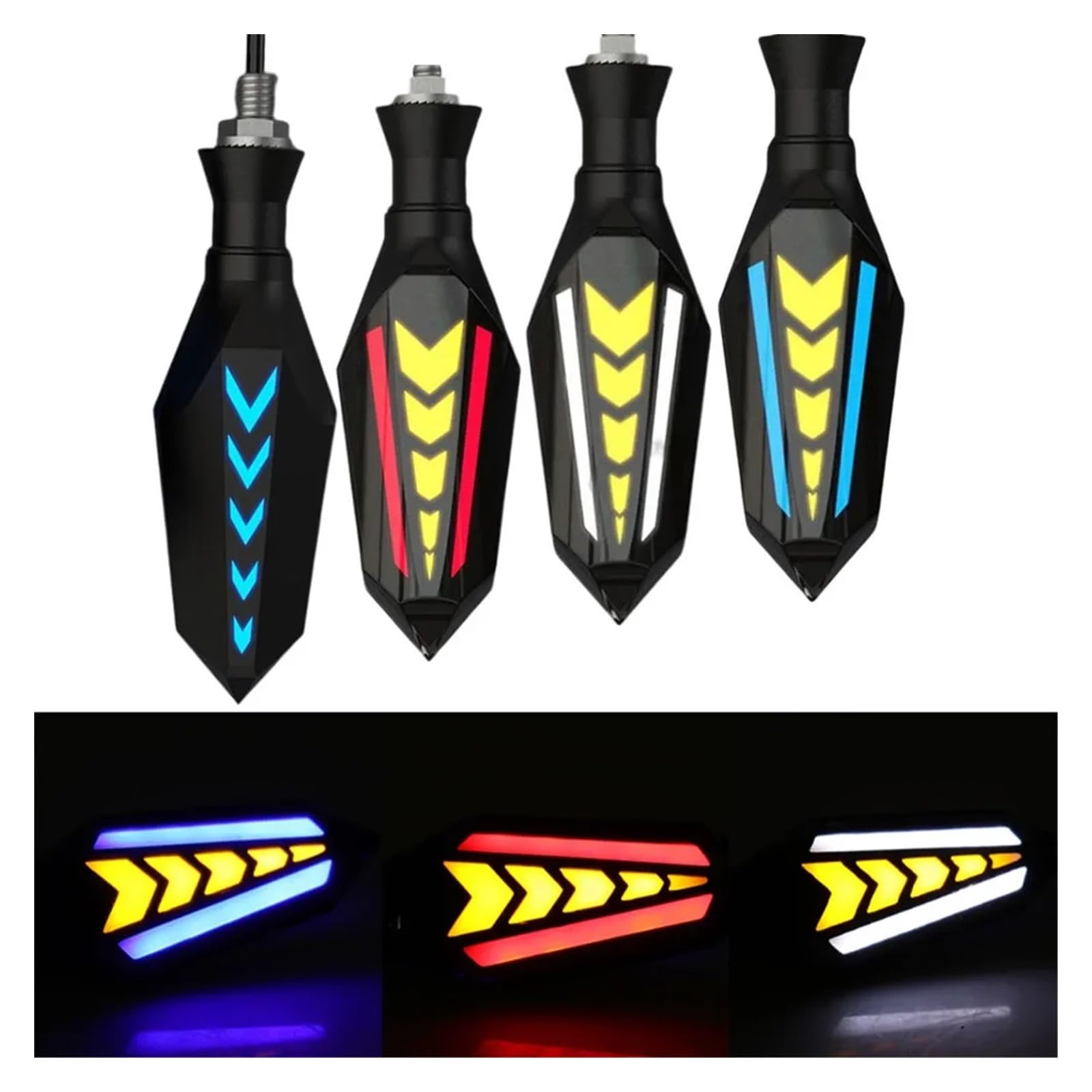 2x indicatori di direzione moto LED universali DRL Indicatoris Motos